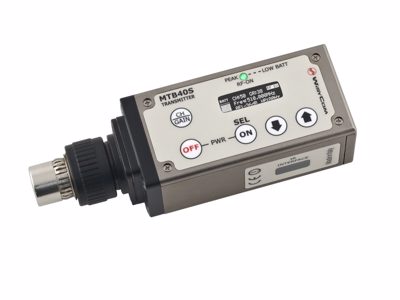 Wisycom MTB40S Plug on transmitter