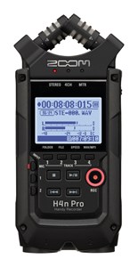 Zoom H4n Pro Black 4 track audio recorder